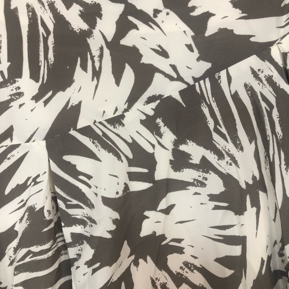 Vince Camuto women’s skirt taupe and cream high low asymmetrical feminine lined - Picture 5 of 7